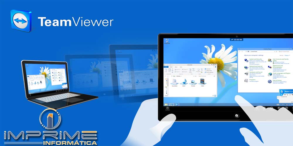 Suporte remoto pelo TeamViewer - Imprime Informática - Programa Para Imobiliária Suporte remoto pelo TeamViewer - Imprime Informática - Programa Para Imobiliária